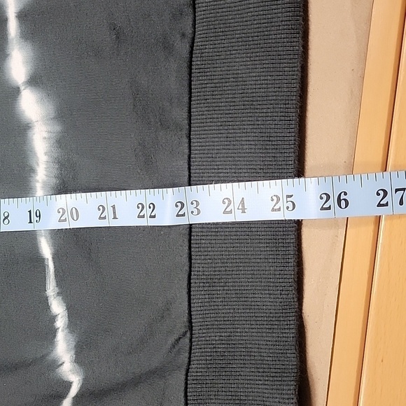 ASOS DESIGN Size 2 Oversized Sweatshirt in Charcoal with Tie-Dye Stripe - Picture 8 of 11